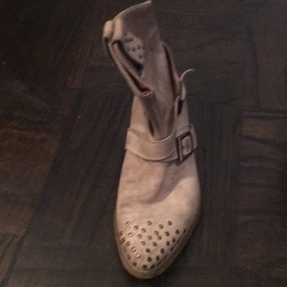 Chocolat Blu Grey Boots with Studs. - Picture 2 of 7